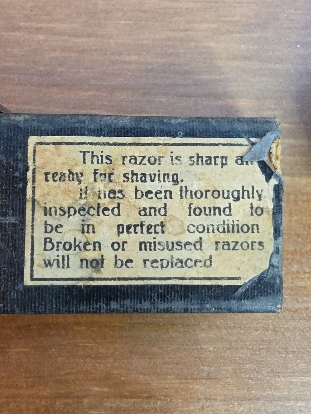 Antique - Vintage Wester Bros Straight Razor - Original Box